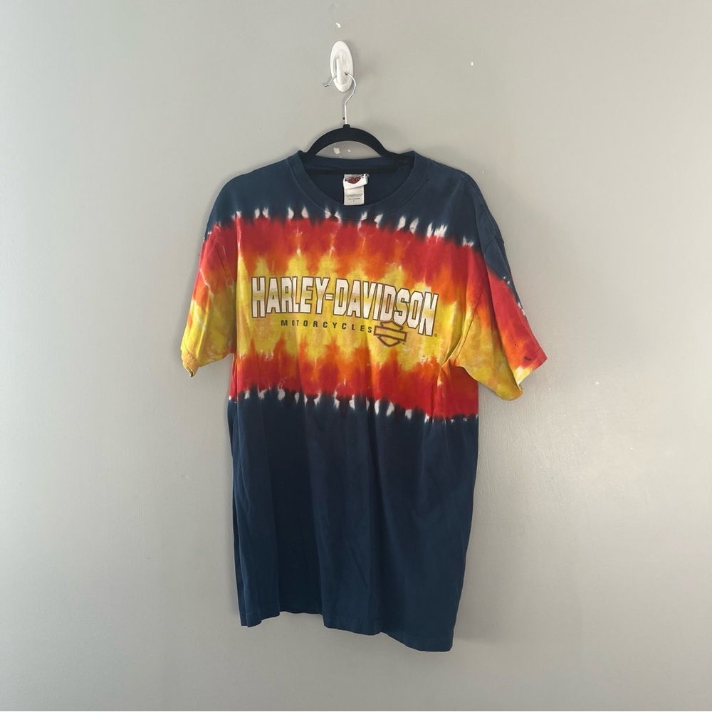 Harley Davidson Keystone South Dakota Tie Dye Graphic T-shirt Size Large L